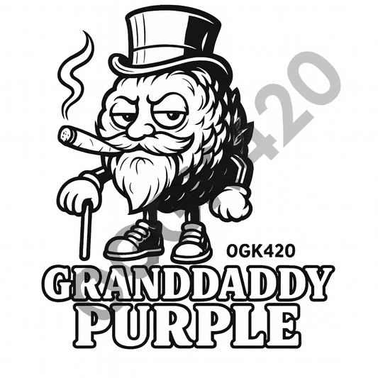 OGK420 Granddaddy Purple Digital Sticker Pack (Full Color + B&W)