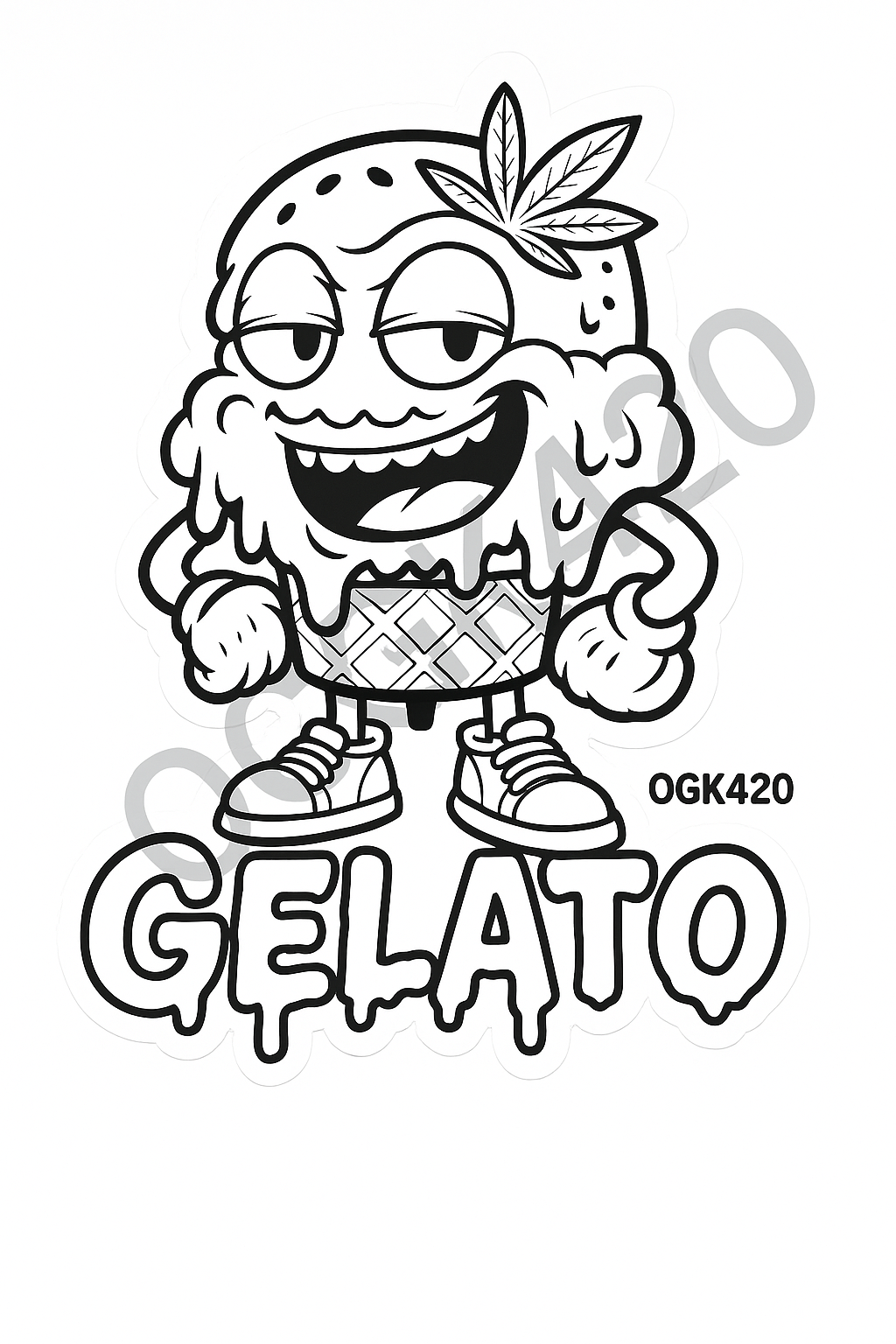 OGK420 Gelato Digital Sticker Pack (Full Color + B&W)