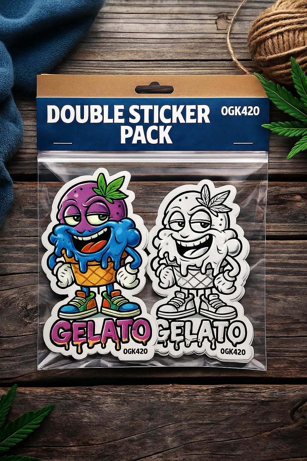 OGK420 Gelato Digital Sticker Pack (Full Color + B&W)