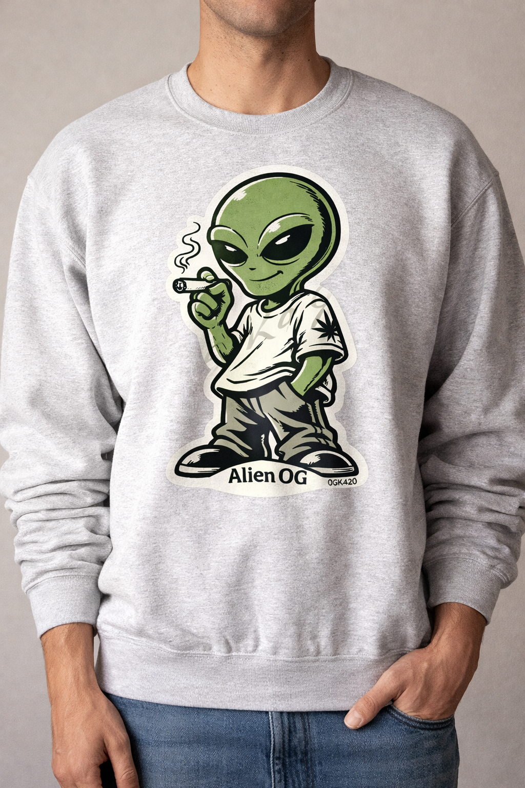 OGK420 Alien OG Classic Premium Vinyl Die-Cut Sticker